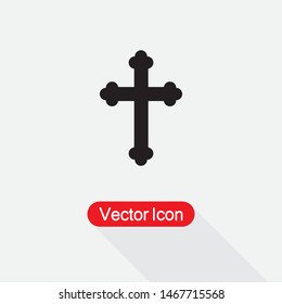 Cross Christian Icon Vector Illustration Eps10