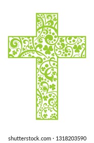 Cross. Christian Symbol design element isolated on White background. Vector Illustration