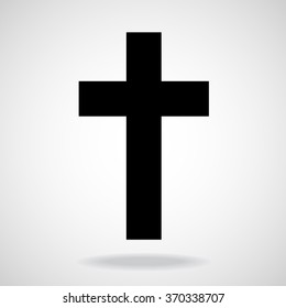 Cross. Christian Symbol. Vector illustration. Eps 10