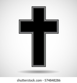 Cross. Christian Symbol. Vector illustration. Eps 10