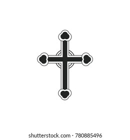 Cross Christian Vector Icon