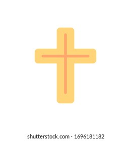 Cross Christianity color icon. Simple color vector elements of religious holiday for ui and ux, website or mobile application
