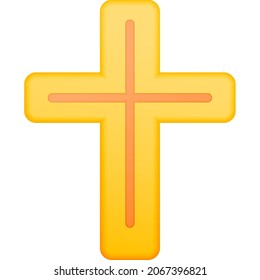 Cross Christianity color icon. Simple color vector elements of religious holiday for ui and ux, website or mobile application on white background