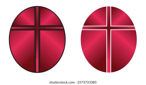 The cross. Christianity. Religion. Church. Spirituality. Vector. Illustration