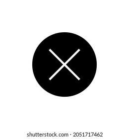 cross in a circle icon in feedback set