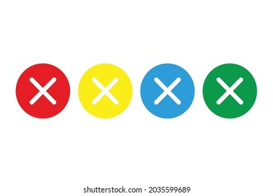 Cross, Close icon illustration in vector form. Minimalist style.
