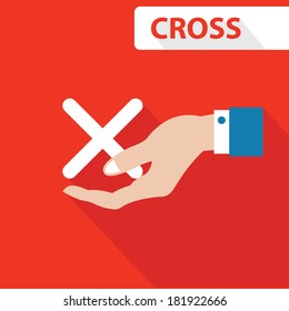 Cross concept,vector
