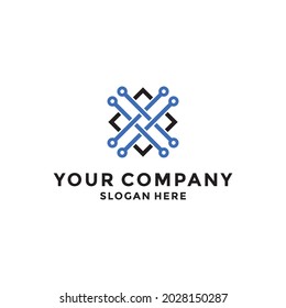 Cross Connect Logo Design Idea