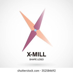 Cross connection of letter x abstract vector and logo design or template relation support business icon of company identity symbol concept