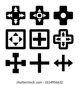 cross control icon isolated sign symbol vector illustration - Collection of high quality black style vector icons
