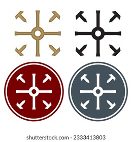 Cross Of The Coptic Church. Coptic Cross Vector Illustration