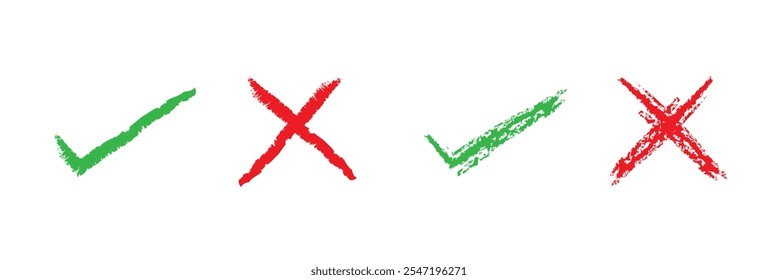 Cross and correct icon - Right and wrong icon - Cross logo