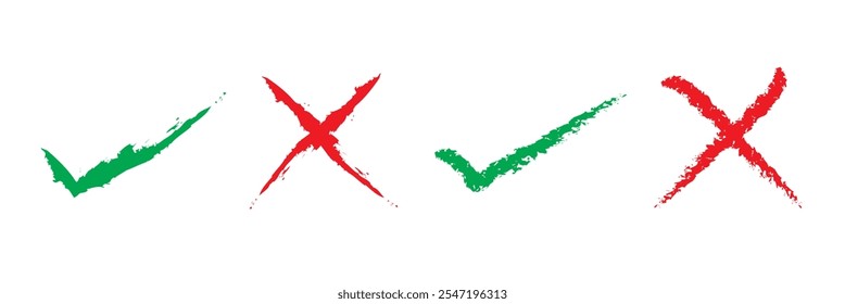 Cross and correct icon - Right and wrong icon - Cross logo