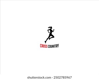 Cross-Country-Logo, Vektorgrafik,