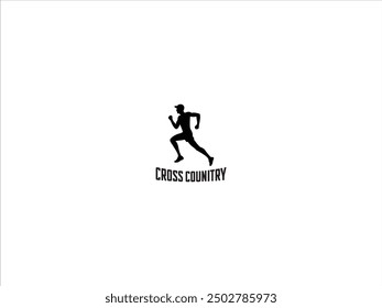 Cross-Country-Logo, Vektorgrafik,