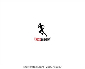 Cross-Country-Logo, Vektorgrafik,