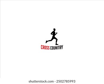 Cross-Country-Logo, Vektorgrafik,