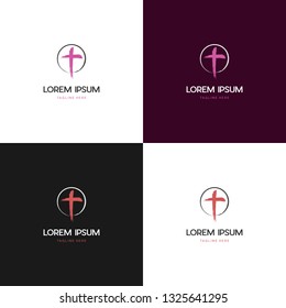 Cross Creative Vector Logo Design 