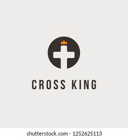 Cross and crown logo mark