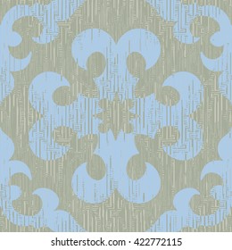 Cross damask pattern seamless background tile