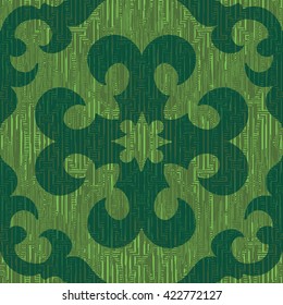 Cross damask pattern seamless background tile
