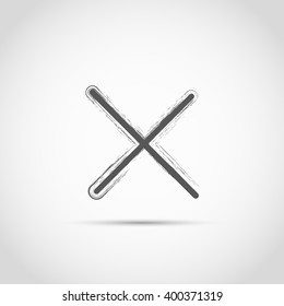 cross diagonally fpr web. grunge
