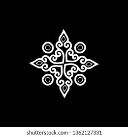 Cross doodle sketch black and white