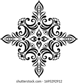 Dibujo a través del doodle sobre religión blanca y negra. Apropiado para la decoración
