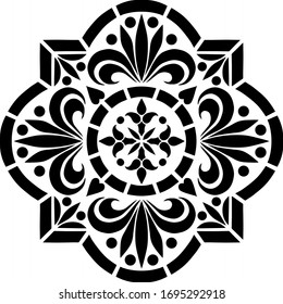Cross doodle sketch black and white religion. Suitable for decoration