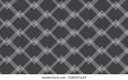 Cross Dotted Checkered Plaid Seamless Pattern