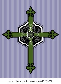 cross fleur-de-lis