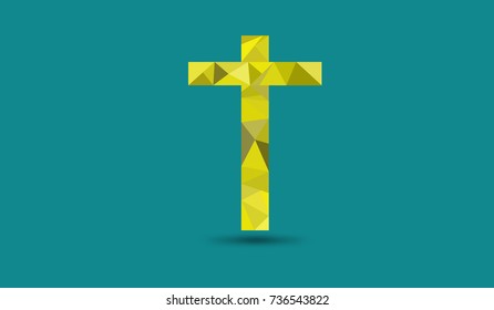 The cross of God vector design illustration