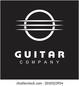 Cross Guitar Music Band Emblem Stamp Vintage Retro logo design