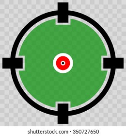 Cross hair, target mark, Circular reticle vector illustration.