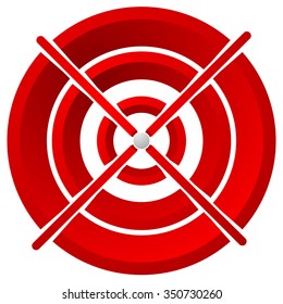Cross hair, target mark, Circular reticle vector illustration.