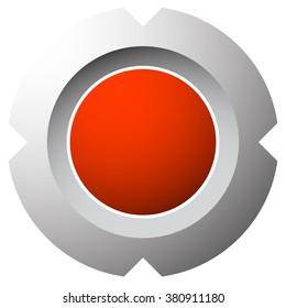 Cross hair, target mark graphic. Generic icon, logo for accuracy, precision, targeting.