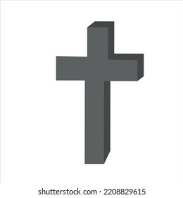 A cross with a halloween theme. illustration. Vector. Logos.