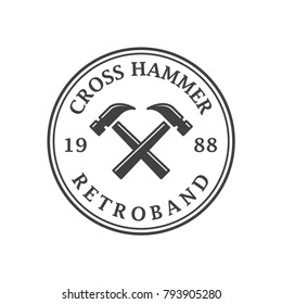 Cross Hammer Logo Badge