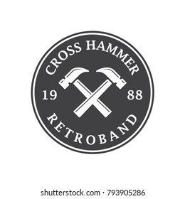 Cross Hammer Logo Badge