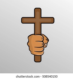 Cross in hands