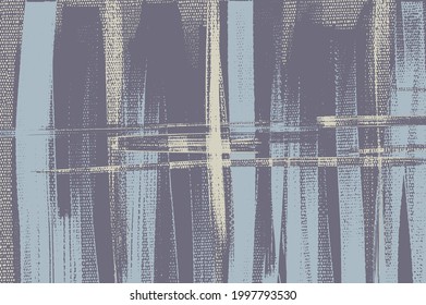 Kreuzen Sie die Schlagstöcke auf die Leinwand. Öl, Acrylfarbe. Abstrakte, grungenhafte Hintergründe, hellhandgezeichnete Illustration, künstlerische Vektorstruktur