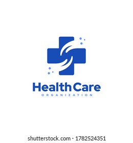 Cross Health Care Logo 2 Hands Stock Vector (Royalty Free) 1782524351 ...