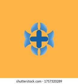 cross and health logo design vector icon