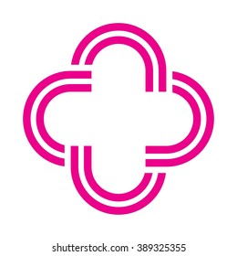 cross health logo vector.