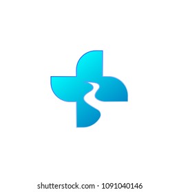 cross healthcare logo template