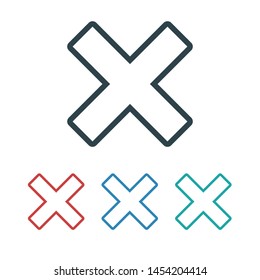 Cross Icon.  