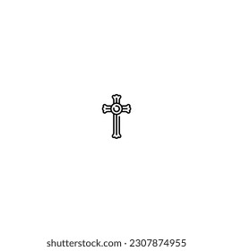 cross icon with black color