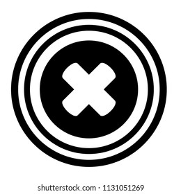 Cross Icon Button Sign Vector Stock Vector (Royalty Free) 1131051269
