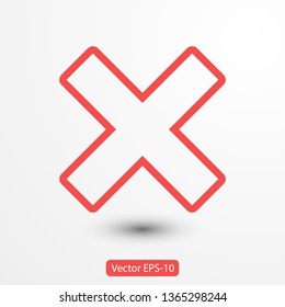 Cross Icon. Cancel icon. Close icon
