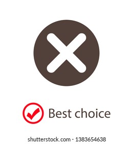 Cross Icon. Cancel icon. Close icon